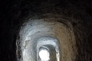 interno della miniera del Rugét