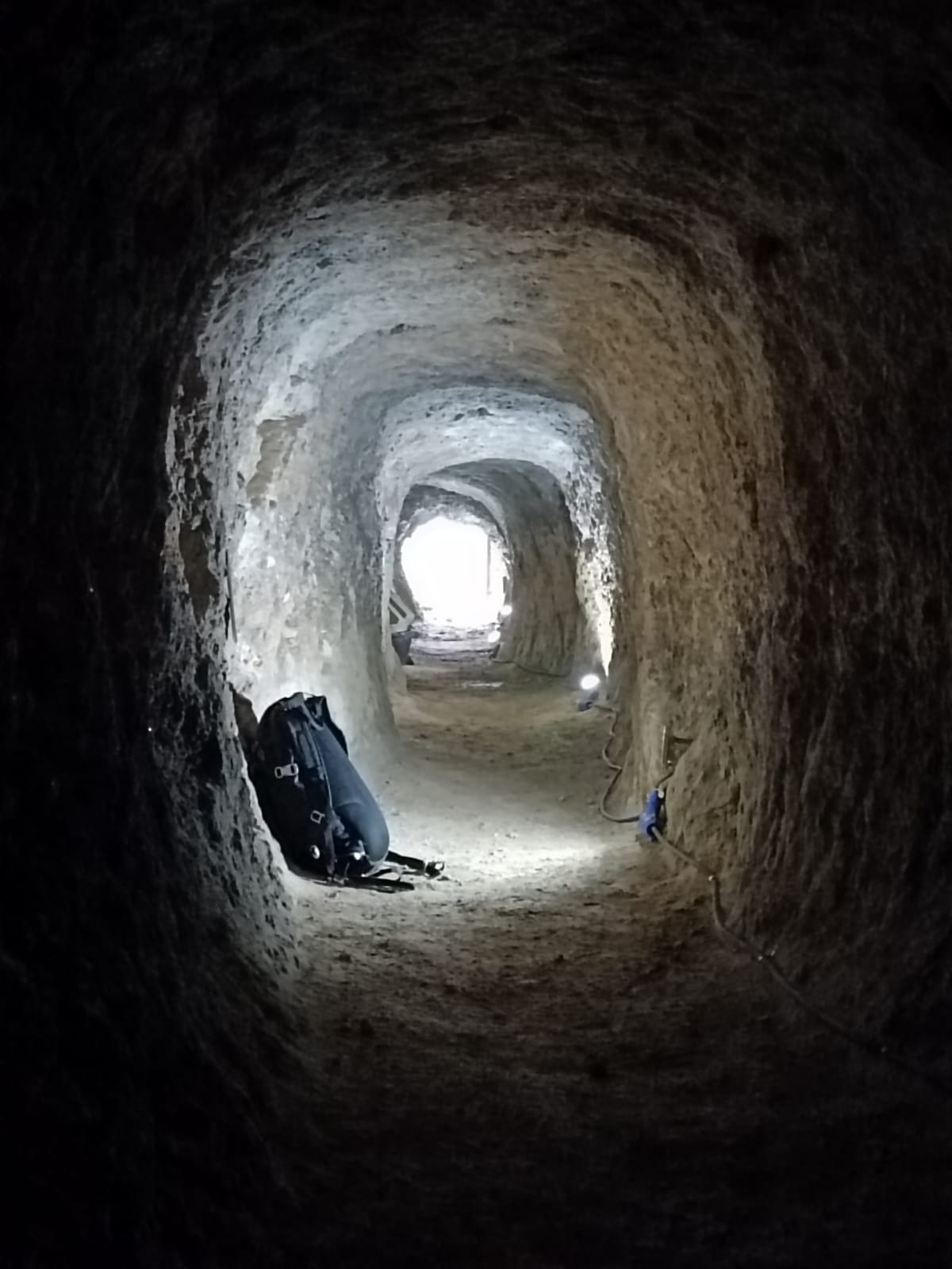 interno della miniera del Rugét